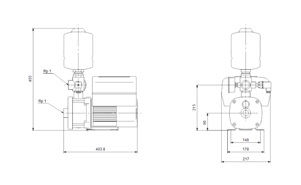 Druckerhöhungsanlage Grundfos  CMBE 3-93 I-U-C-C-D-A 50 Hz Nr. 98374702
